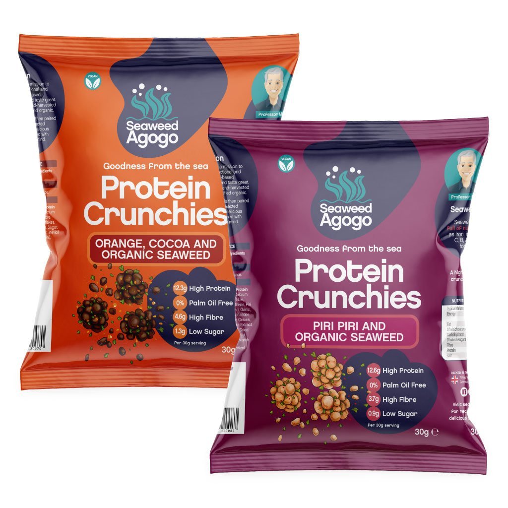 Protein Crunchies - 12 Mixed Pack - Seaweed Agogo